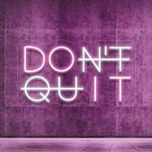 Pink and White Neon Sign